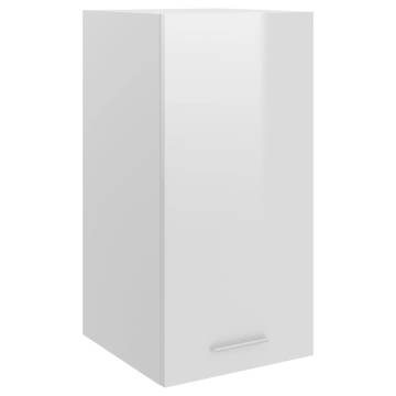 Hanging Cabinet High Gloss White - Space-Saving Storage Solution