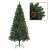 Artificial Christmas Tree with Pine Cones Green 180 cm Colour green Size 180 x 104 cm Quantity in Package 1 Number of Branch Tips 