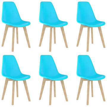 Modern Blue Dining Chairs - Set of 6 | Hipomarket