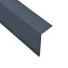 L-shape Roof Edge Plates - 5 pcs Aluminium Anthracite 170cm