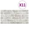 3D Light Grey Brick Wall Panels - 11 pcs EPS | Hipo Market