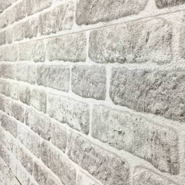 3D Light Grey Brick Wall Panels - 11 pcs EPS | Hipo Market