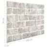 3D Light Grey Brick Wall Panels - 11 pcs EPS | Hipo Market