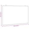 Magnetic Whiteboard 100x60 cm - Versatile Home & Office Tool