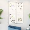 Magnetic Whiteboard Foldable 80x100x1.7 cm Aluminium Size 80 x 100 x 1.7 cm 