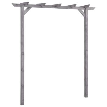 Garden Pergola Grey 200x40x205 cm - Stylish Pinewood Design