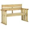 Garden Bench 121 cm Impregnated Pinewood Size 121 x 53 x 85 cm Quantity in Package 1 Number of 