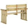 Garden Bench 121 cm - Durable Impregnated Pinewood