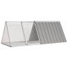 Rabbit Cage Grey 201.5x80.5x71 cm Galvanised Steel Colour grey Size 201.5 x 80.5 x 71 cm 