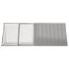 Rabbit Cage Grey 201.5x80.5x71 cm Galvanised Steel | HiPoMarket