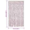 Fly Curtain Silver Grey & Pink 118x220 cm | HipoMarket