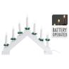 Ambiance Bridge Christmas Candle Light with 7 LEDs - White