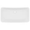 Luxury Rectangular Matt White Basin | 71x38 cm Ceramic