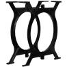 O-Frame Cast Iron Dining Table Legs - 2 Pcs | Hipomarket