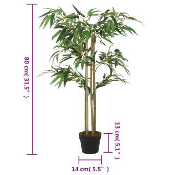 Artificial Bamboo Tree - 80 cm with 380 Leaves | Hipomarket