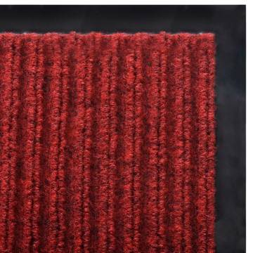 Red Door Mat 117x220 cm PVC - Durable & Easy to Clean