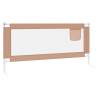 Toddler Safety Bed Rail Taupe - 200x25 cm Fabric | HipoMarket