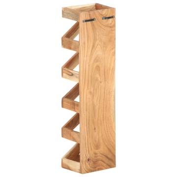 Stylish Acacia Wood Wine Rack for 5 Bottles | Hipo Market