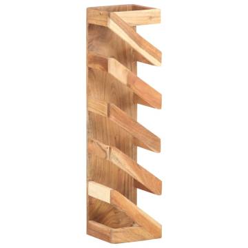 Stylish Acacia Wood Wine Rack for 5 Bottles | Hipo Market