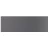 High Gloss Grey Bookshelf Boards - 4 pcs Engineered Wood