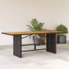 Stylish Garden Table with Acacia Wood Top - 190x80 cm