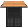 Stylish Garden Table with Acacia Wood Top - 190x80 cm