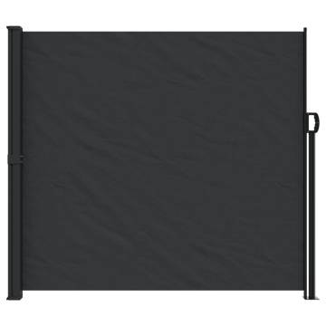 Retractable Side Awning Black 180x500 cm - Privacy Solution