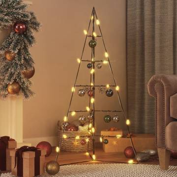 Metal Christmas Tree for Decoration - Black 100 cm