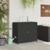 Garden Storage Cabinet Black 83x45x76 cm - Durable & Stylish