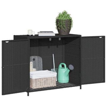 Garden Storage Cabinet Black 83x45x76 cm - Durable & Stylish