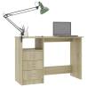 Sleek Desk with Drawers - Sonoma Oak 110x50x76 cm