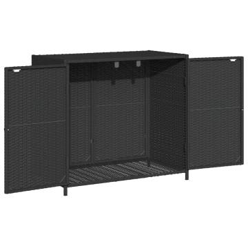 Garden Storage Cabinet Black 83x45x76 cm - Durable & Stylish