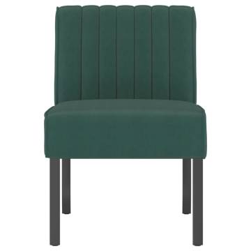 Slipper Chair Dark Green Velvet | Comfortable & Stylish