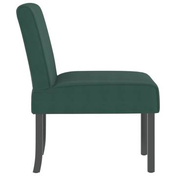 Slipper Chair Dark Green Velvet | Comfortable & Stylish