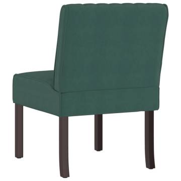 Slipper Chair Dark Green Velvet | Comfortable & Stylish