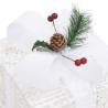 Decorative Christmas Gift Boxes | 3 pcs White - Indoor & Outdoor