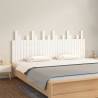 Wall Headboard White 185x3x80 cm Solid Wood Pine Colour white Size 185 x 80 cm Quantity in Package 1 