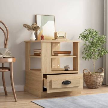 Side Table Sonoma Oak - Stylish & Durable Furniture | Hipo Market