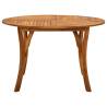 Garden Table Ø120 cm - Solid Acacia Wood for Outdoor Charm