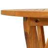 Garden Table Ø120 cm - Solid Acacia Wood for Outdoor Charm