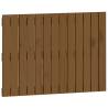 Elegant Honey Brown Wall Headboard - Solid Pine Wood