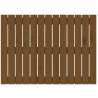 Elegant Honey Brown Wall Headboard - Solid Pine Wood