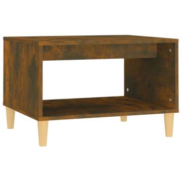 Coffee Table Smoked Oak - Stylish & Functional 60x50x40 cm