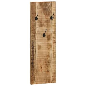 Wall-mounted Coat Racks - Solid Mango Wood Set of 2