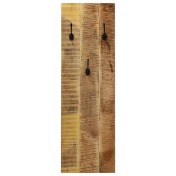 Wall-mounted Coat Racks - Solid Mango Wood Set of 2