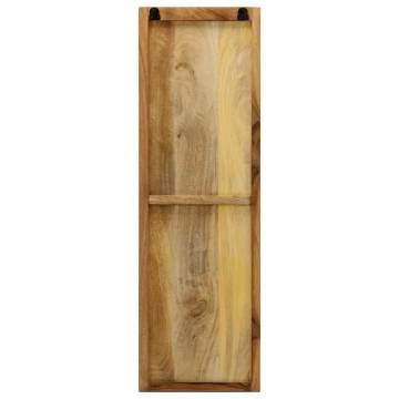 Wall-mounted Coat Racks - Solid Mango Wood Set of 2