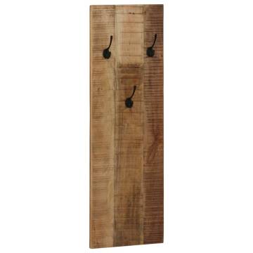 Wall-mounted Coat Racks - Solid Mango Wood Set of 2