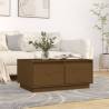 Coffee Table Honey Brown 80x50x35 cm Solid Wood Pine Colour honey brown Quantity in Package 1 