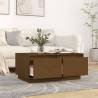 Honey Brown Solid Pine Coffee Table - Elegant & Spacious