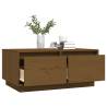 Honey Brown Solid Pine Coffee Table - Elegant & Spacious